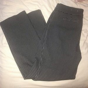 Black and white dress pants